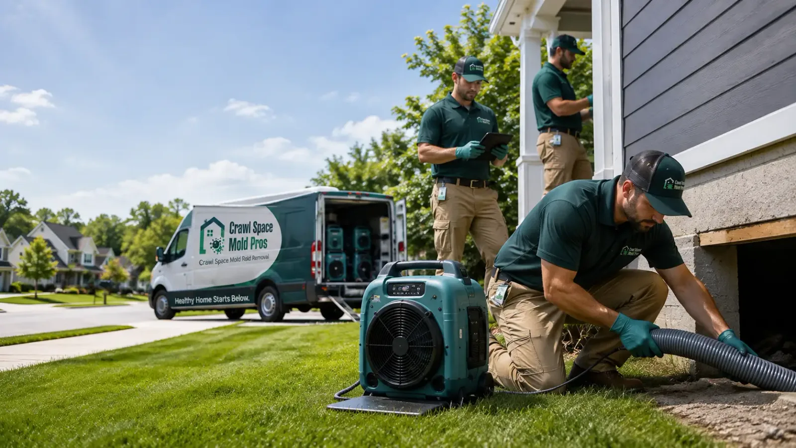 Crawl Space Mold Removal in Redding, IA